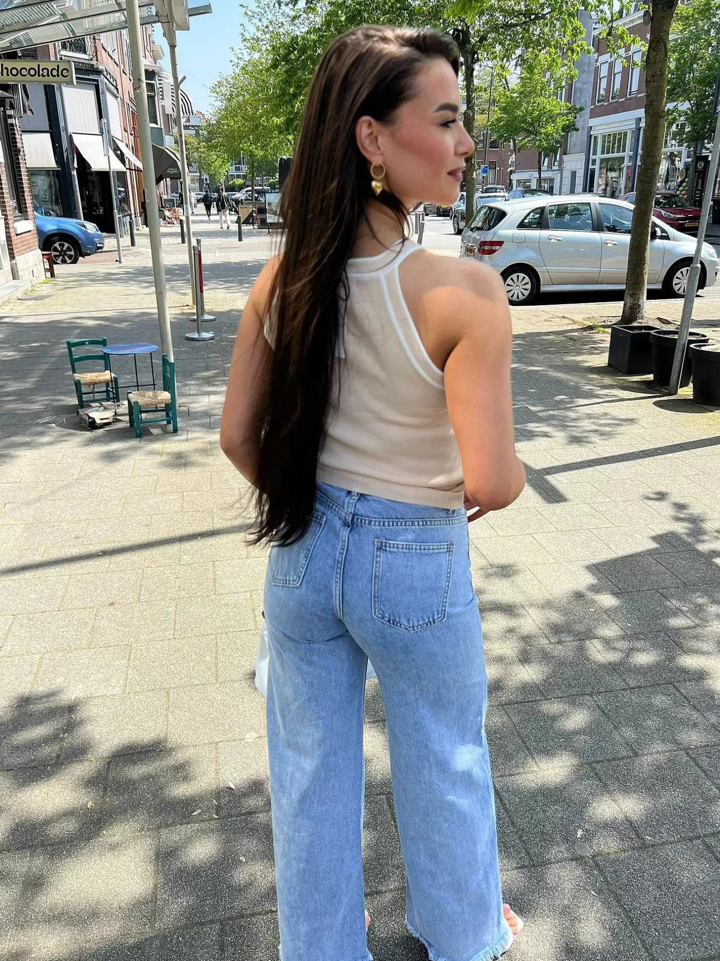 LOF Boutique Tops & Blousjes>Mara Halter Top Beige