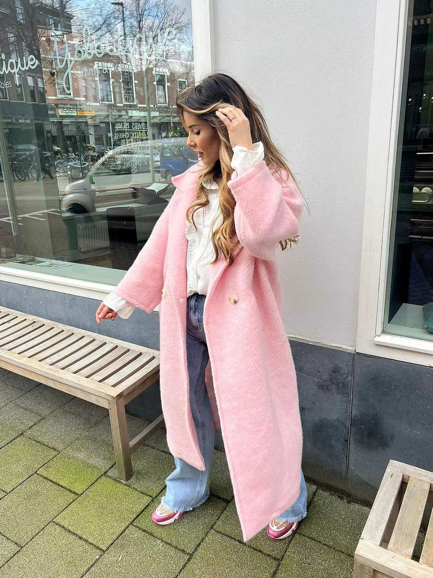LOF Boutique Jassen>Melanie Coat Baby Pink