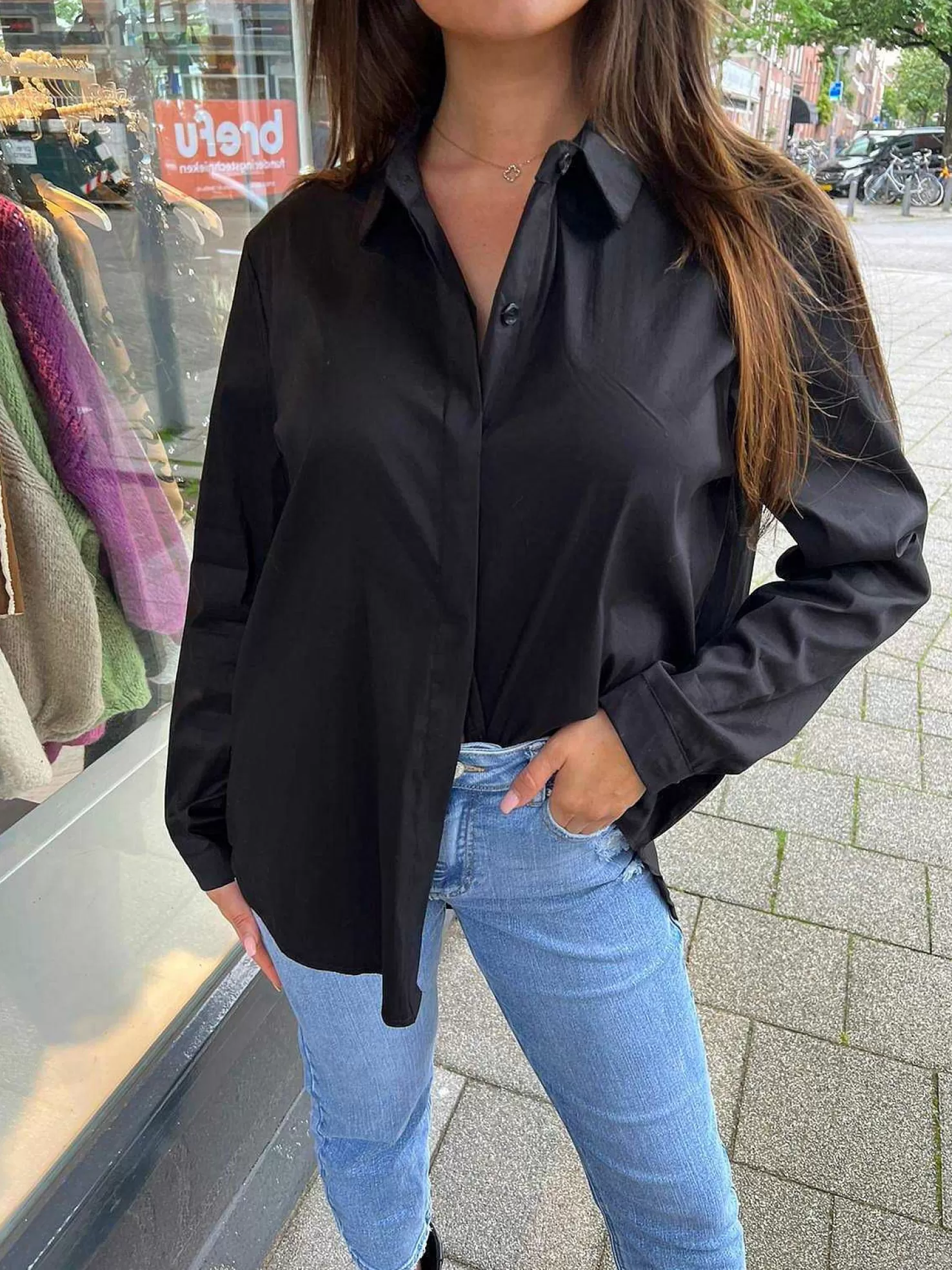 LOF Boutique Tops & Blousjes>Millie Basic Blouse Black