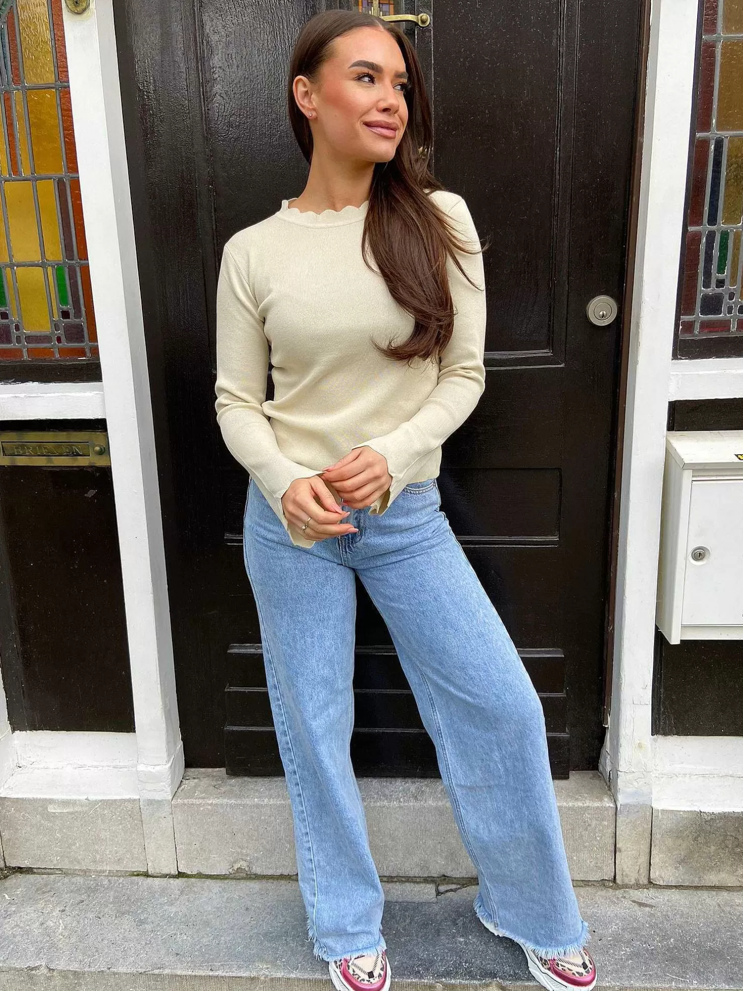 LOF Boutique Tops & Blousjes>Millie Top Beige