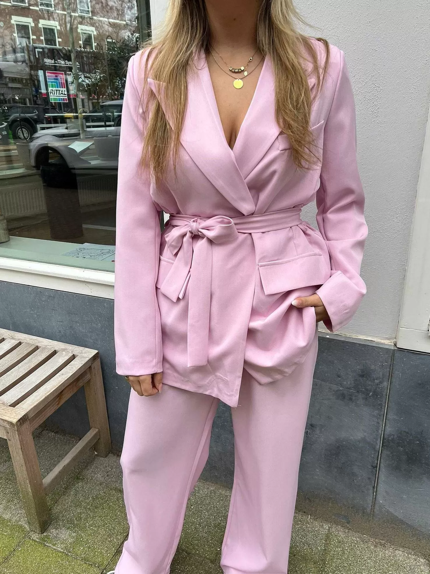 LOF Boutique Sets>Nova Suit Baby Pink