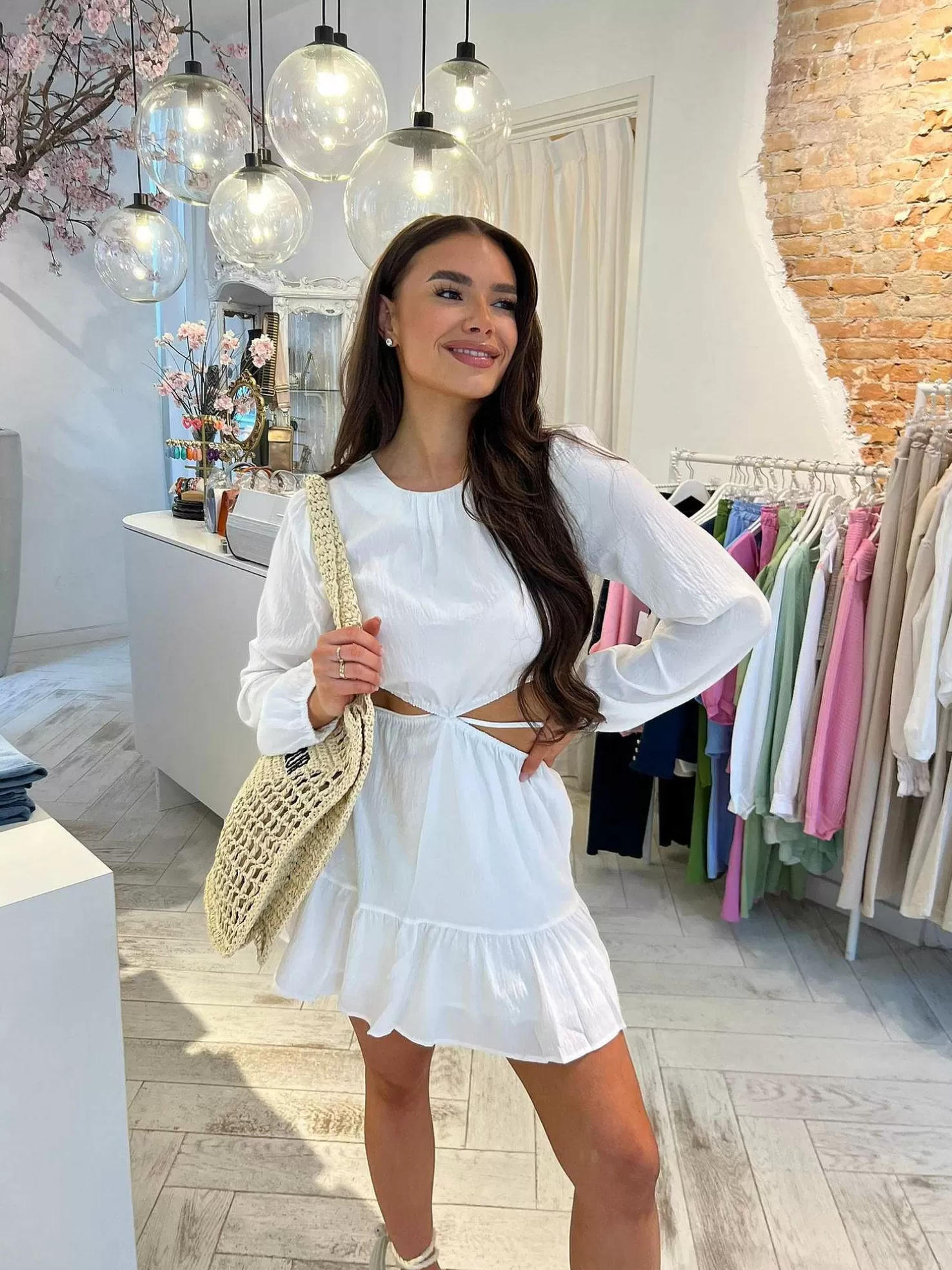 LOF Boutique Jurken>Novi Dress White