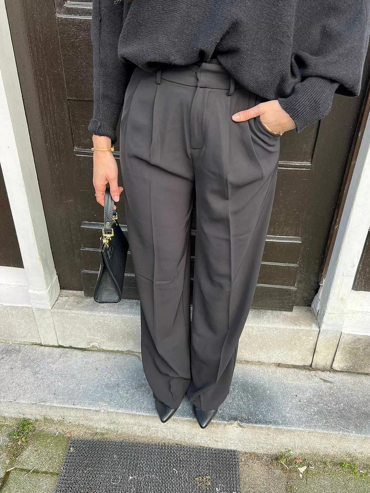 LOF Boutique Broeken>Paige Pantalon Black