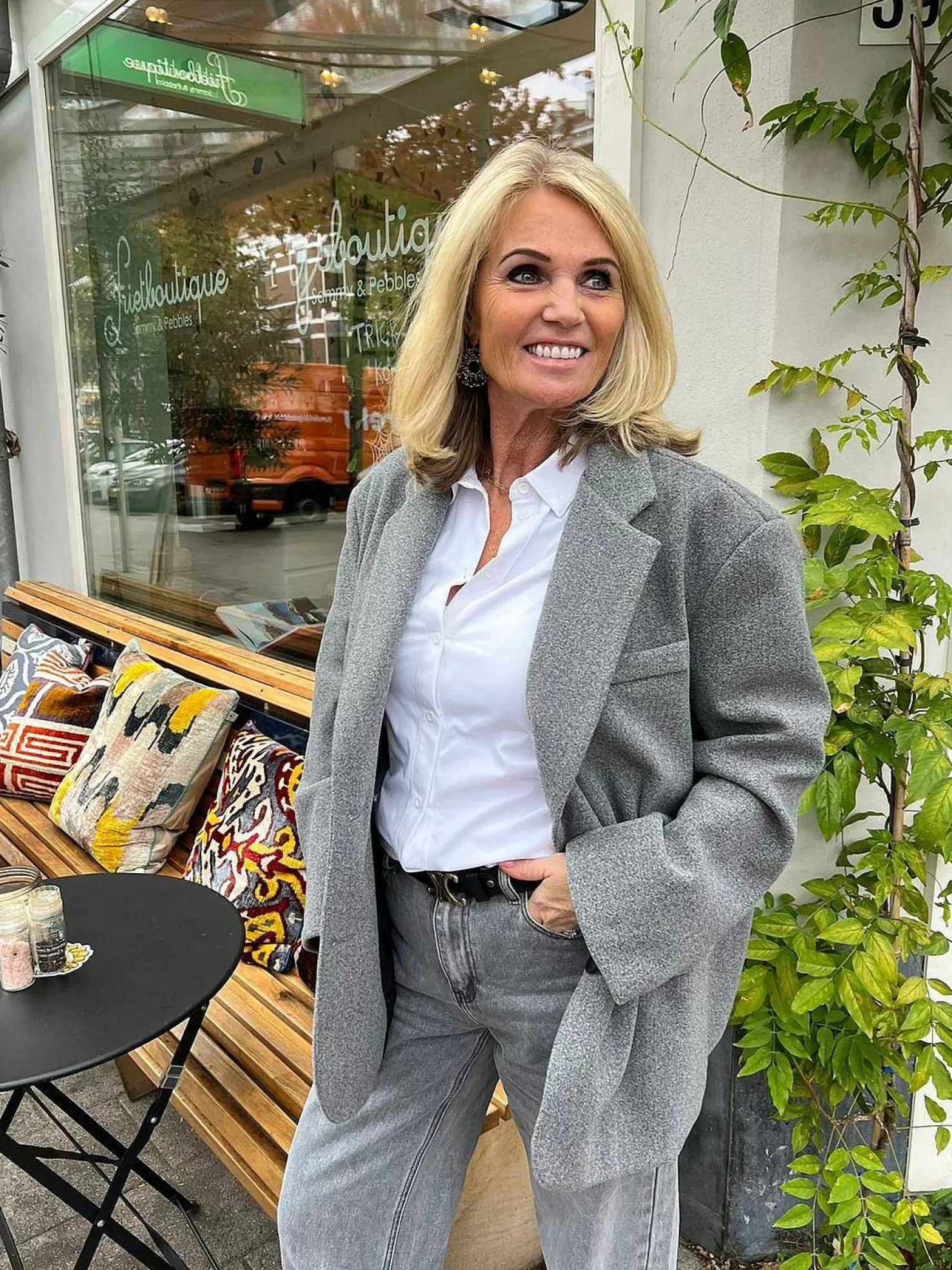 LOF Boutique Blazers>Perfect Oversized Blazer Grey