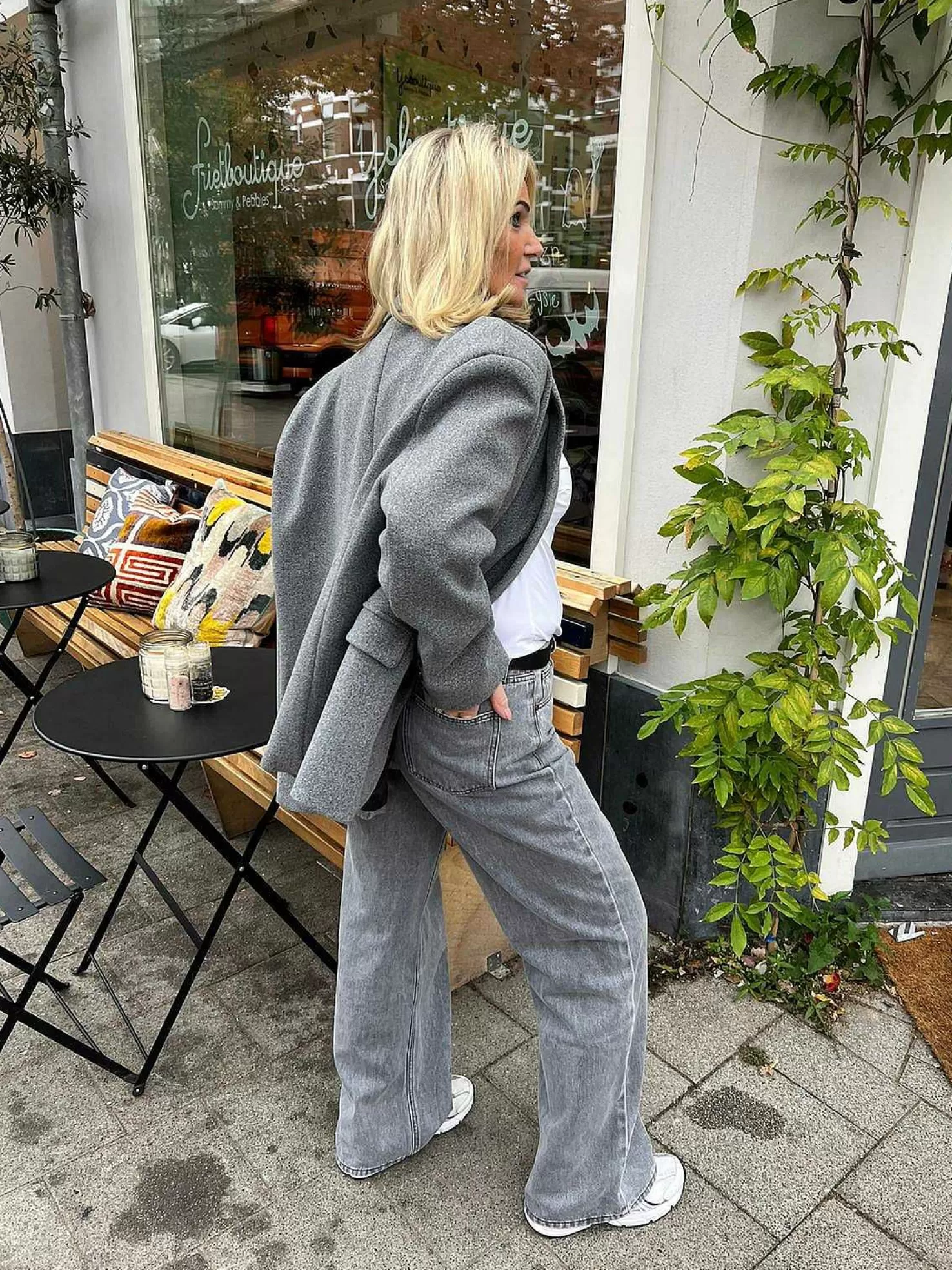 LOF Boutique Blazers>Perfect Oversized Blazer Grey