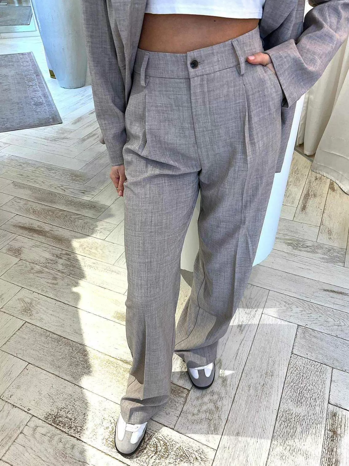 LOF Boutique Broeken>Polly Pantalon Taupe