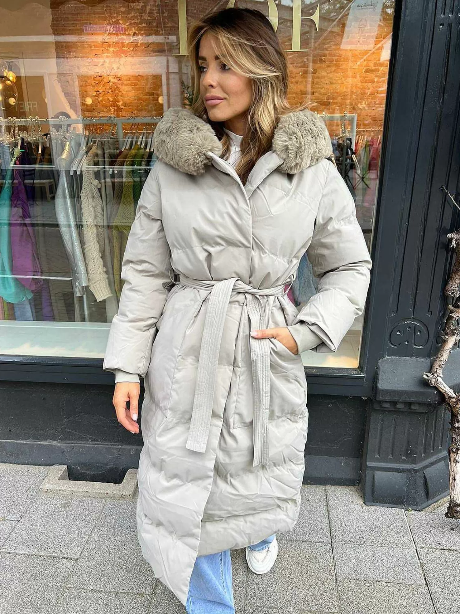 LOF Boutique Jassen>Roxy Puffer Coat Taupe