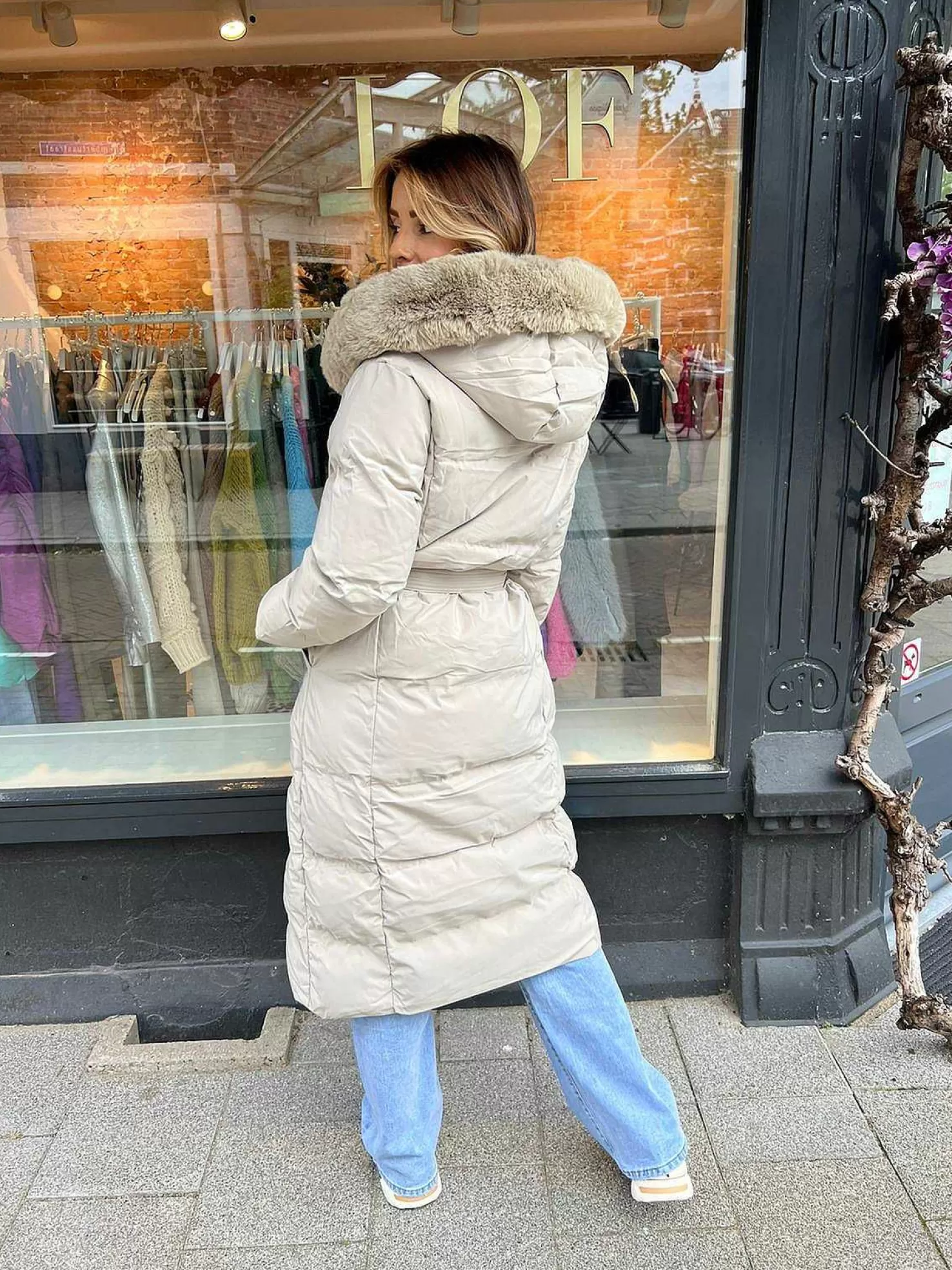 LOF Boutique Jassen>Roxy Puffer Coat Taupe