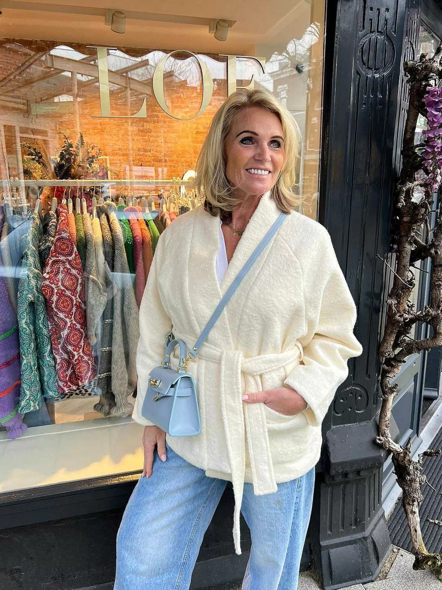 LOF Boutique Jassen>Ruby Boucle Jacket Off White
