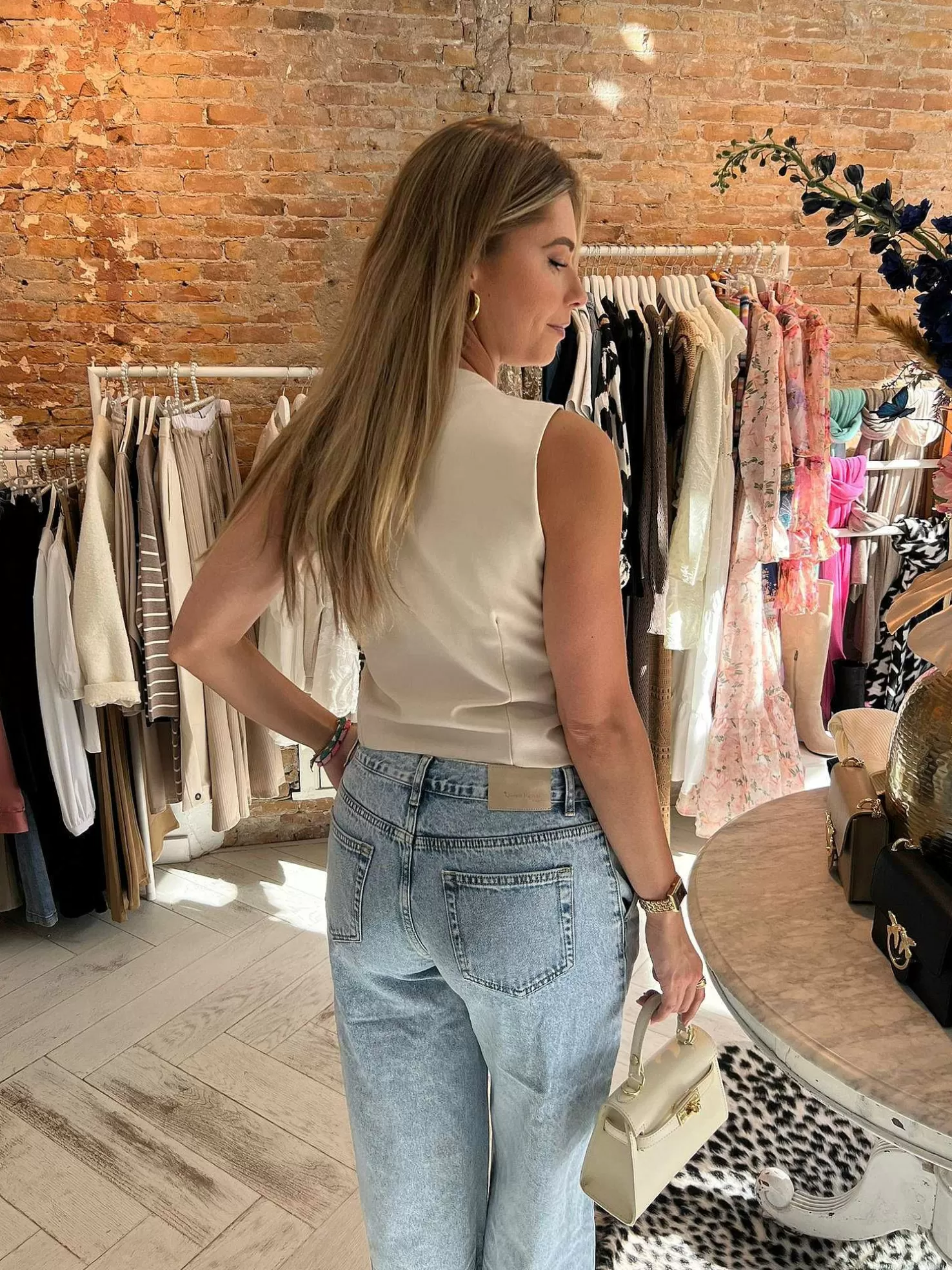 LOF Boutique Gilets>Saar Perfect Gilet Beige
