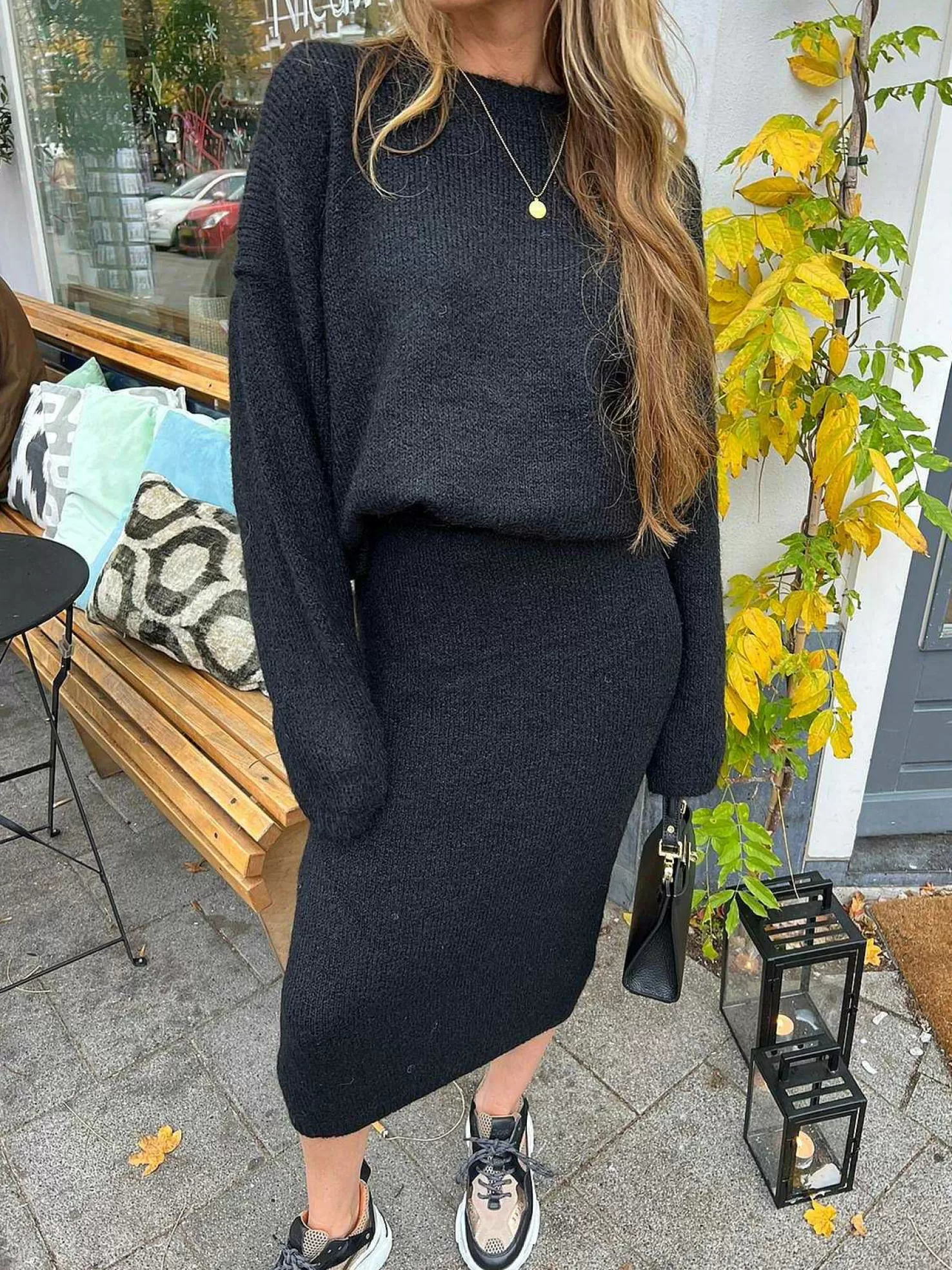 LOF Boutique Sets>Soft Knitted Set Black