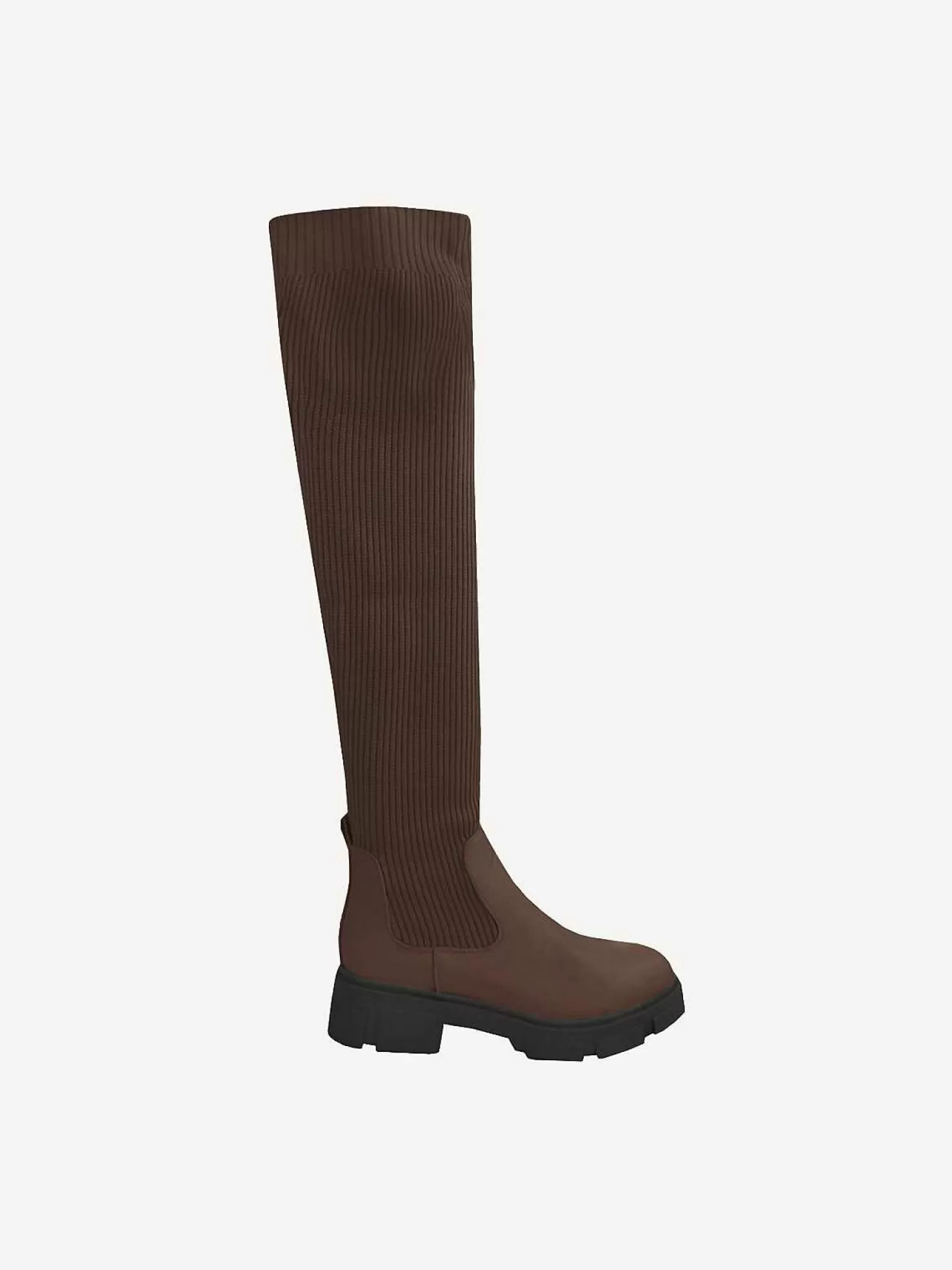 LOF Boutique Laarzen>Stacey Overknee Boots Choco