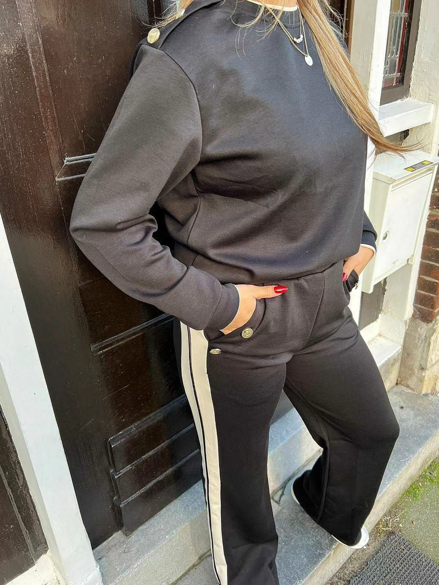 LOF Boutique Sets>Stacy Comfy Set Black