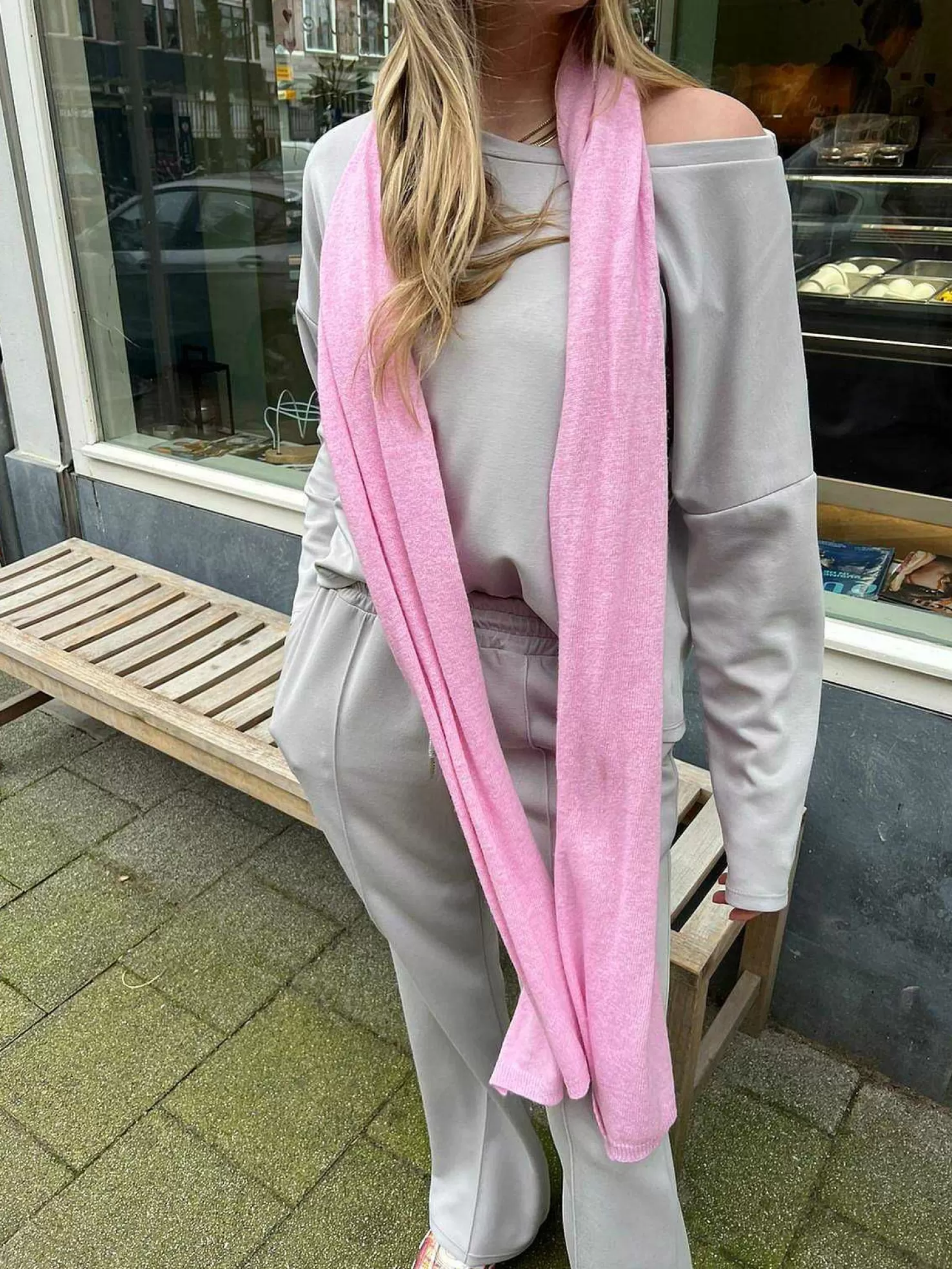 LOF Boutique Mutsen & Sjaals>The Supersoft Scarf Baby Pink