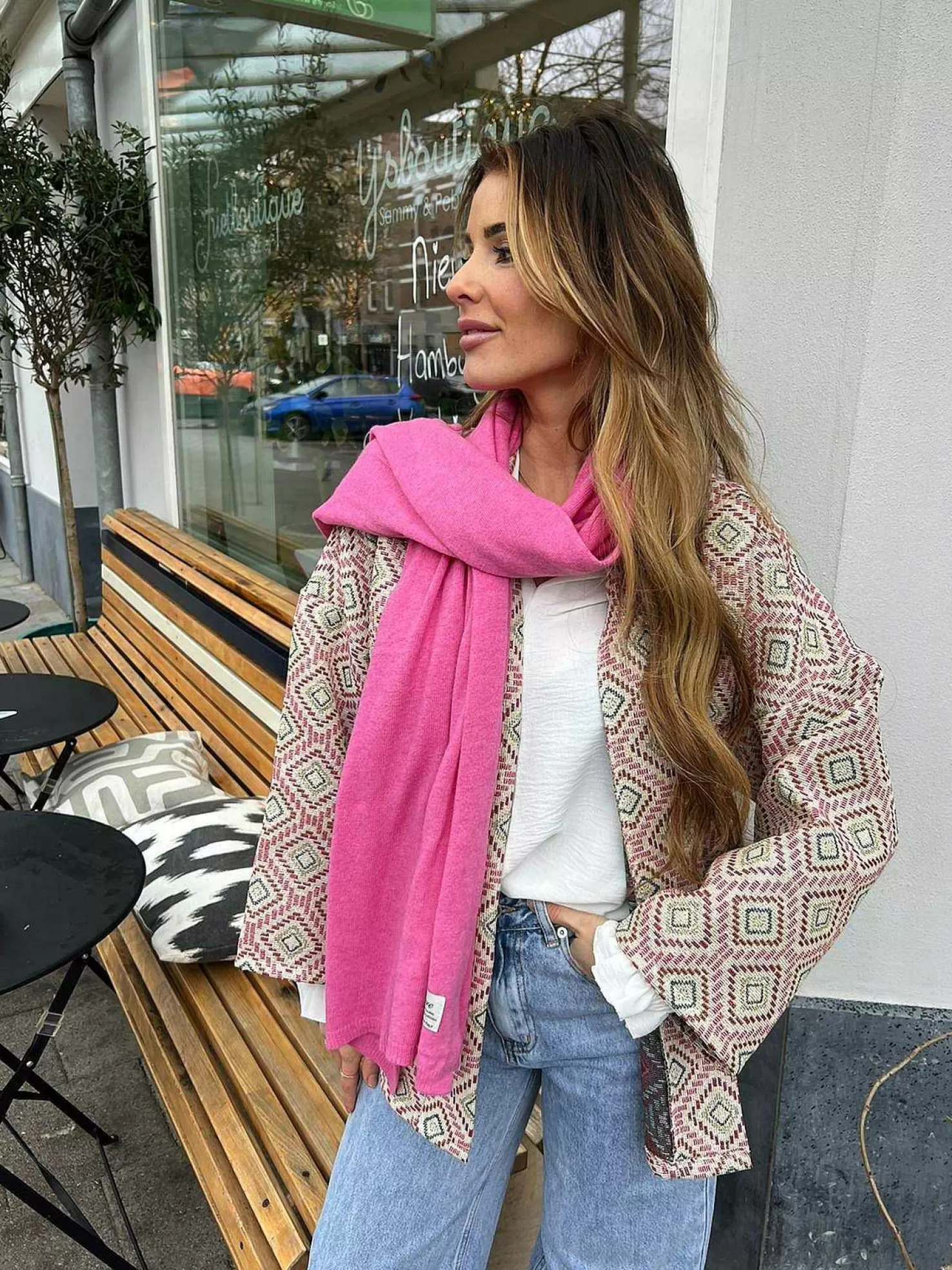 LOF Boutique Mutsen & Sjaals>The Supersoft Scarf Pink