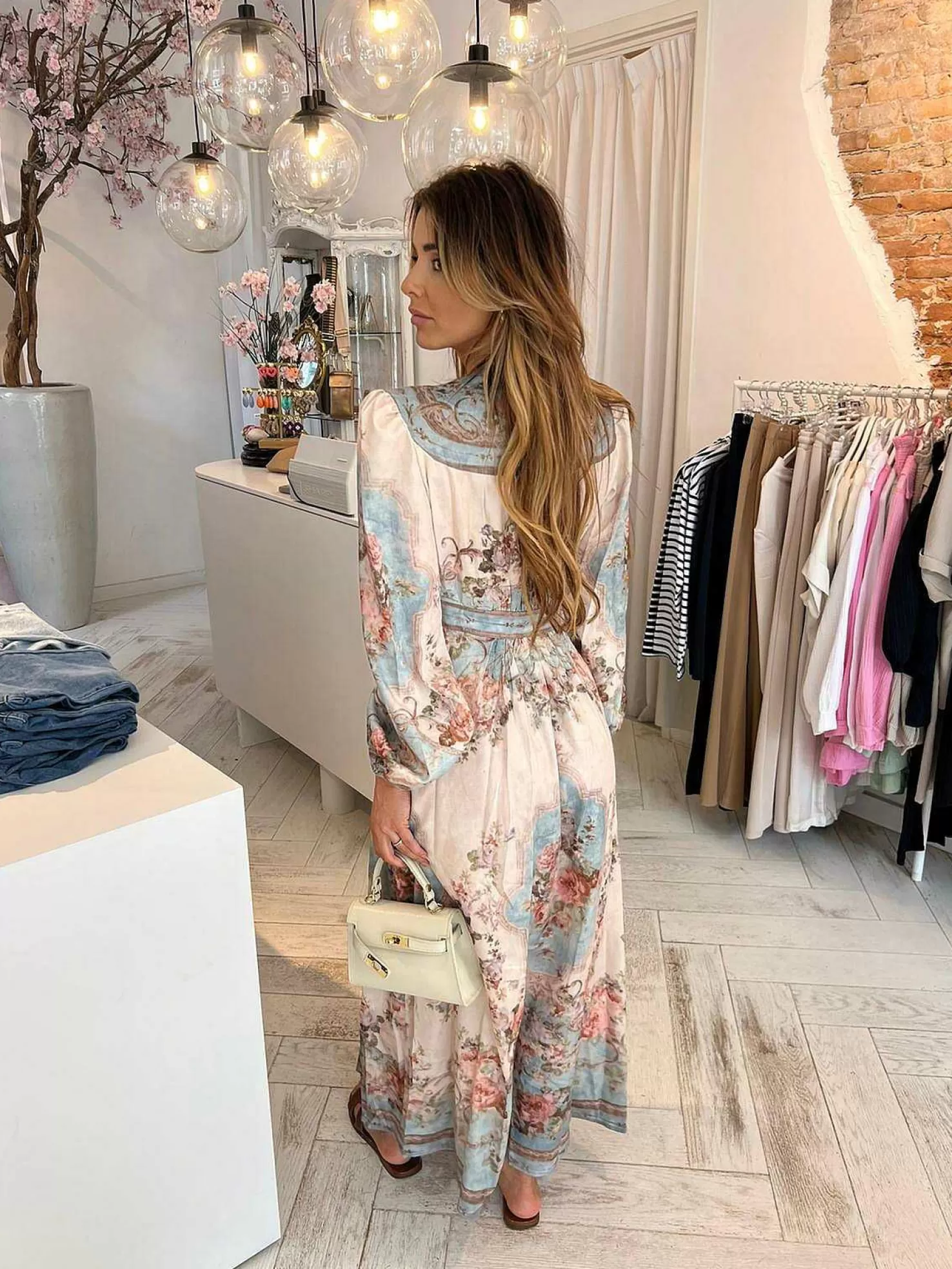 LOF Boutique Jurken>Valerie Maxi Dress Blue