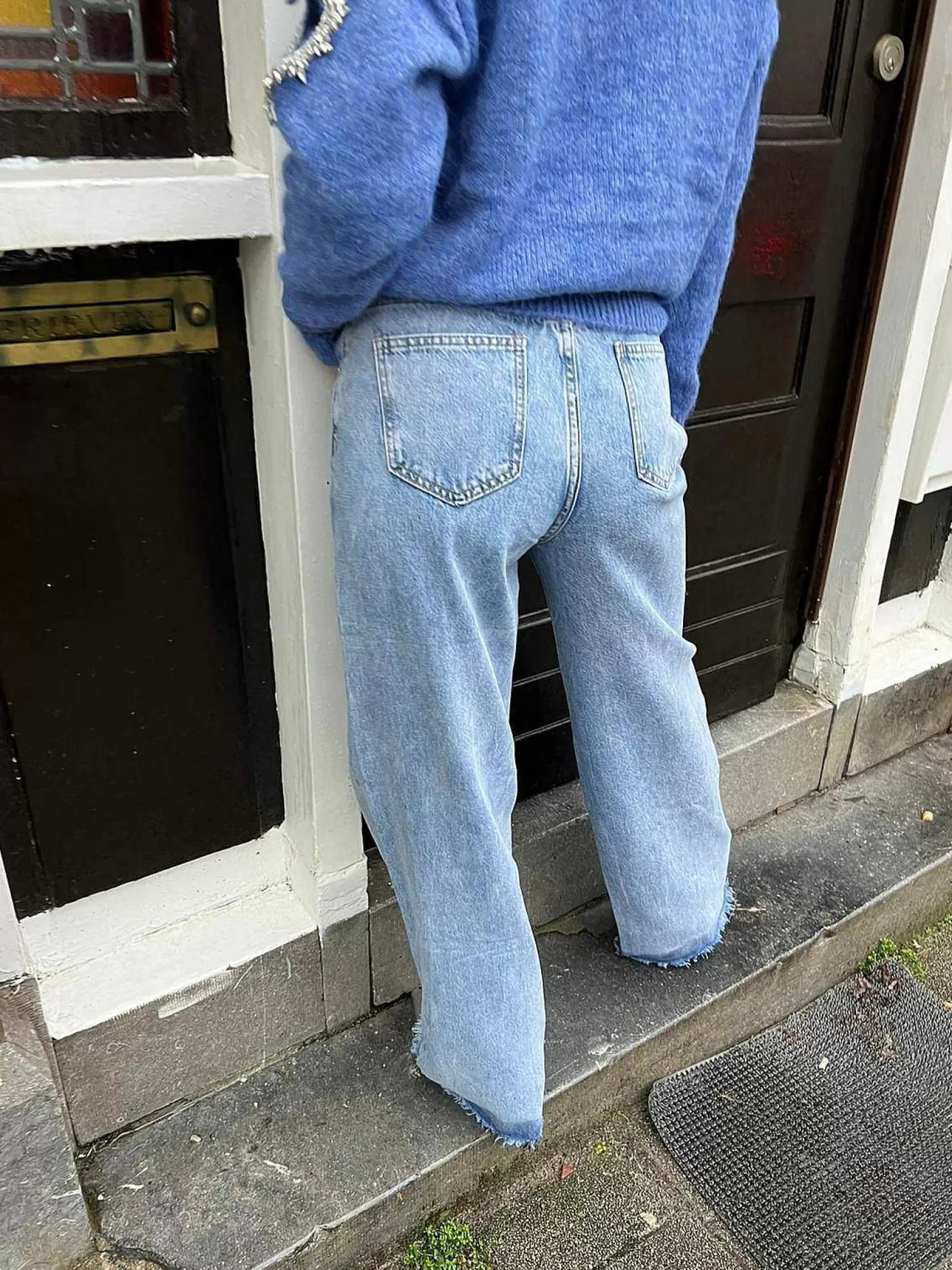 LOF Boutique Broeken>Wide Leg Jeans Blue