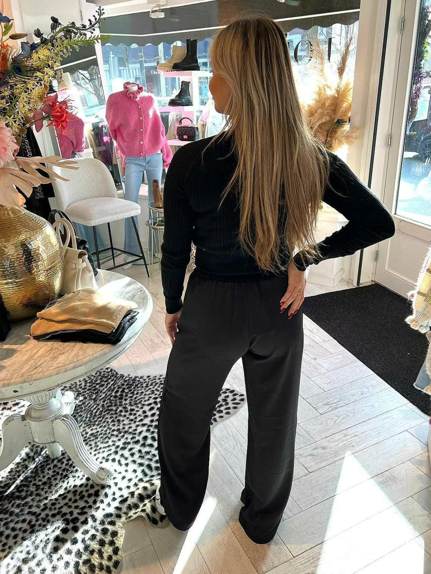 LOF Boutique Broeken>Yara Pantalon Black