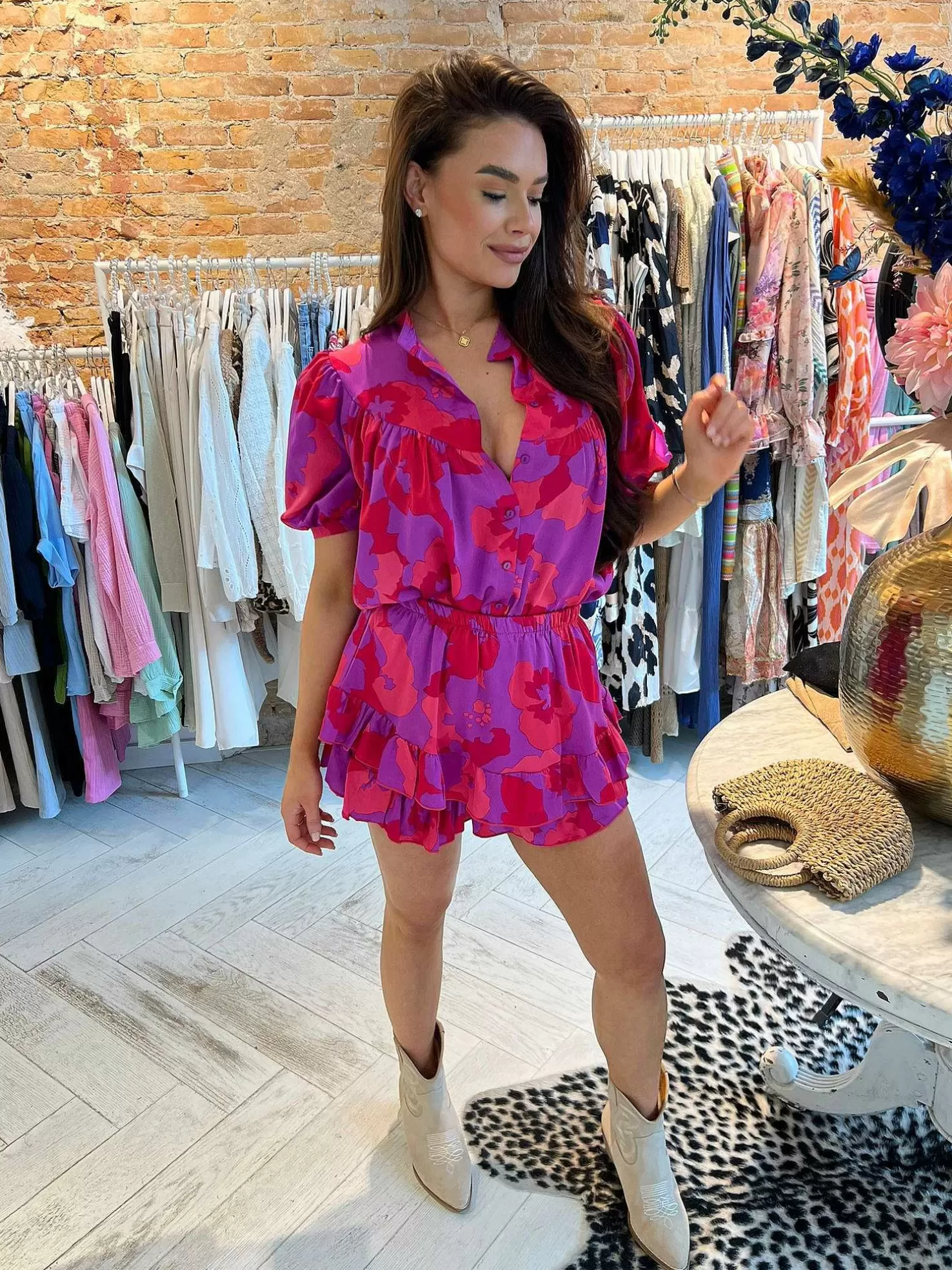 LOF Boutique Sets>Yill 2 Delig Ruffle Set Purple