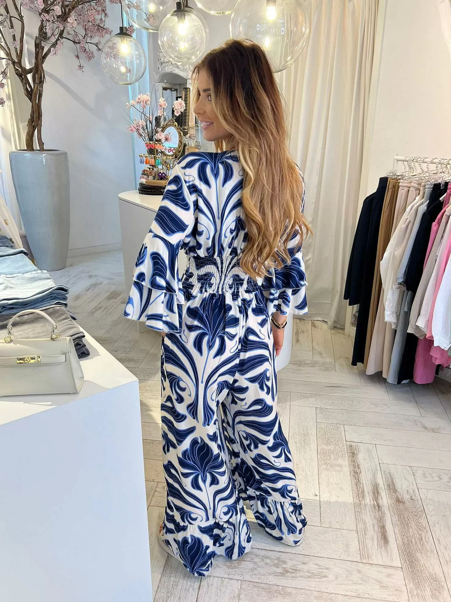 LOF Boutique Jumpsuits>Zoe Jumpsuit Ocean Blue